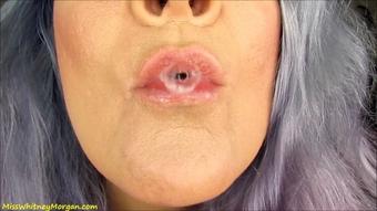 Misswhitneymorgan Whitney Sexy Shaped Lips Spit Bubbles (MissWhitneyMorgan)