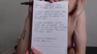 Abs Worship Financial Domination (Sofie Skye)
