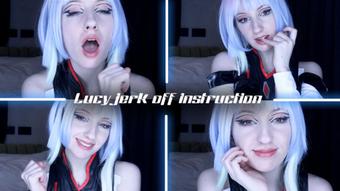 Lucy Cyberpunk) Jerk off instruction (Ellie Haze)