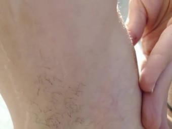 Close up fuzzy armpits (Gypsy Maya)