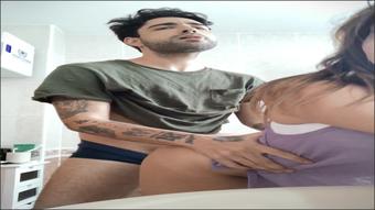 Ariana Van X Bathroom Quickie Fuck Vertical Vid (Ariana Van X)