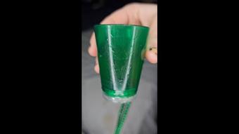 Peeing In Shot Glass (KittyUV)