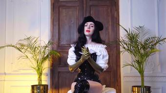 Joi Pirate Fantasy Golden Latex Gloves (MissEllieMouse)