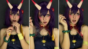 Shuten-doji - Sexy Smoker - FGO Cosplay - Dec 8, 2022 (Lil cosplay slut)