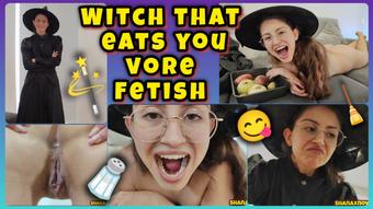 COSPLAYING WITCH THAT EATS YOUR ASS VORE DEVOUR FOOD FETISH (Shanaxnow)