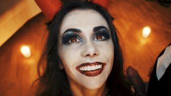 Mia Bandini Horny Devil Fucked Skeleton Halloween (Mia Bandini)