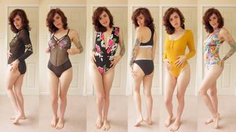 Trying On Different Bodysuits (Molly Darling)