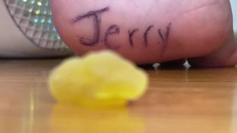 Gummy Bears Smashed By Heels Feet (Pink Foxx)