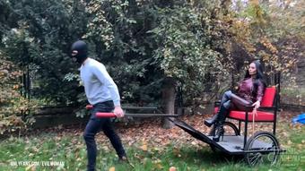 Carriage riding for Queen Evilwoman - February 09, 2023 (fchdommes)