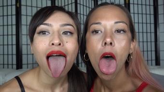 NATASHA & MEIKO : MOUTH COMPARISON - April 02, 2023 (RoxieRaeFetish)