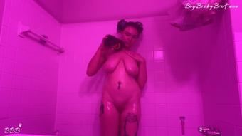 Washing my fake tan off (Cyber Skye)