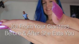 JOI From A Giantess Before and After She Eats You (Freya Reign)