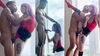 Valerica Steele Window Fuck Giving Miami A Show (Valerica Steele)
