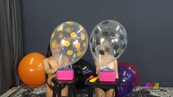 Roxy n Madison Simultaneous Balloon Pops (Custom Fetish)