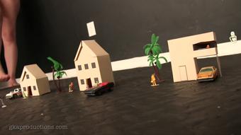 Giantess Reya Fet Destroys Neighborhood (Ginary)