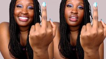 Middle Finger Rip Off (UnfriendlyBlckHottie)