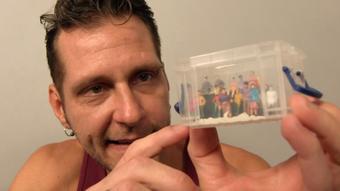 Giant John Strange Devours Tiny People (Ginary)