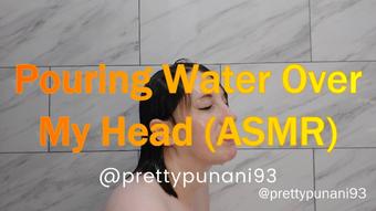 Pouring Water Over My Head ASMR (Lizzymaestro)