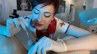 Dick sounding by cruel nurse Lady Perse - August 25, 2023 (fchdommes)