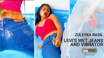 LEVIS WET JEANS AND VIBRATOR (zuleyka basil)