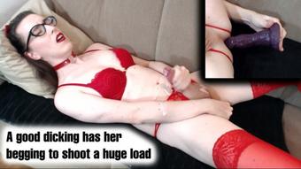 Stephie Scarlet Tgirl Begging To Cum And Fucking Her Ass (Stephie Scarlet)