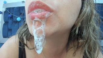 The Exotic Dildo and a Saliva-Soaked Face (Coconutsex)