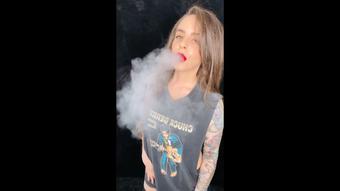 Smoking 100s in Thigh High Socks (Dani Lynn)
