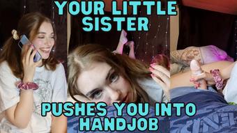 Little Sister Pushes You Into Handjob - May 11, 2022 (WetSchoolGirl)