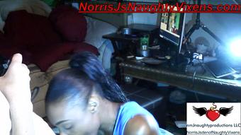 Bella Star sucks my cock hard then we (nmjnaughtyvixens)