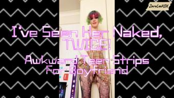 Awkward Punk Teen Strips For Boyfriend - Jan 17, 2023 (Zara Lee xox)