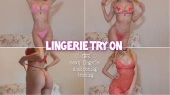 Girlfriend sexy lingerie try-on (Blondesugar93)