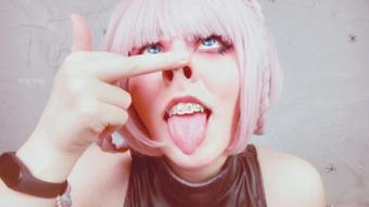 Naughty Nazuna Nanakusa loves to do piggy nose and grunt (SpookyBoogie)