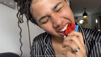 STANDARD V giantess destroys everything with her big mouth - May 15, 2023 (Colombianbigass)