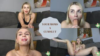 YOUR MOMS A CUMSLUT - 3 CUMSHOTS (Isla White)