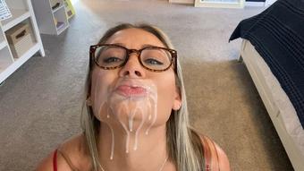 Red Lingerie BJ Facial (LauranVickers)