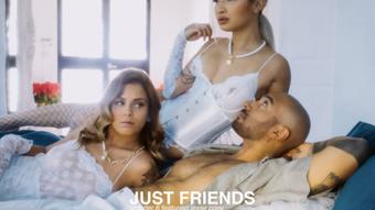 JUST FRIENDS threesome with jesse pony (Avery Black)