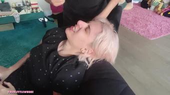 Eating His Hanging Snot And Gagging (Lily Ann X)