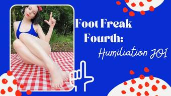 Foot Freak Fourth - Humiliation JOI - July 03, 2022 (TheTinyFeetTreat)