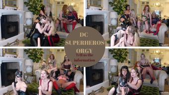 DC superheros orgy: tell us the info (Isla White)