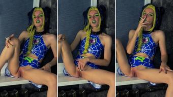 JoJo's Bizarre Cosplay - Jolyne Cujoh Smoke and Flame - Jun 22, 2023 (Lil cosplay slut)