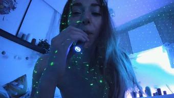 Vaping on bed in the dark - Dec 7, 2022 (Anna_Prince)