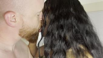 Ebony Girl French Kissing Pov (Pink Foxx)