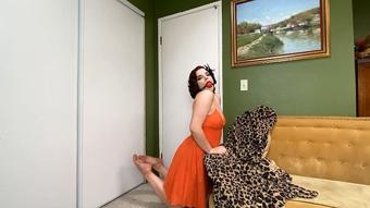 QuickTake: Orange Dress Selfgag (DandyinDistress)