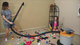 Amber n Rivka Vacuum Balloon Mess (Custom Fetish)