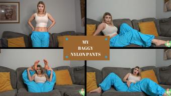 My baggy nylon pants (Isla White)