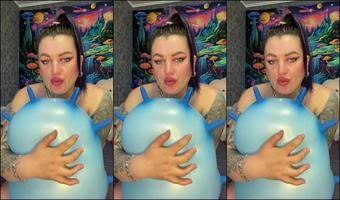 QueenofBalloonss - Nacked Girl Play On Pink Balloons (QueenofBalloonss)