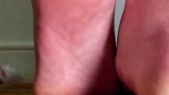 Ebony Girl Slowly Removes Her Shoes (Pink Foxx)