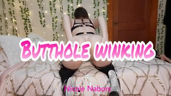 Butthole winking (Nicole Nabors)