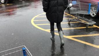Buddahsplayground Rain Boots In Public (BuddahsPlayground)