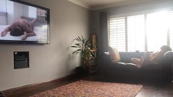 9 Minute Window Wank with Porn (SuzieLove212)